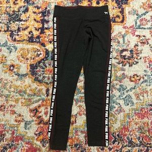 Pink Gray and Maroon Yoga Pants